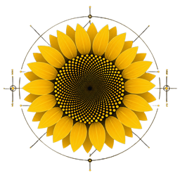 Six Elements Altiora sunflower logo